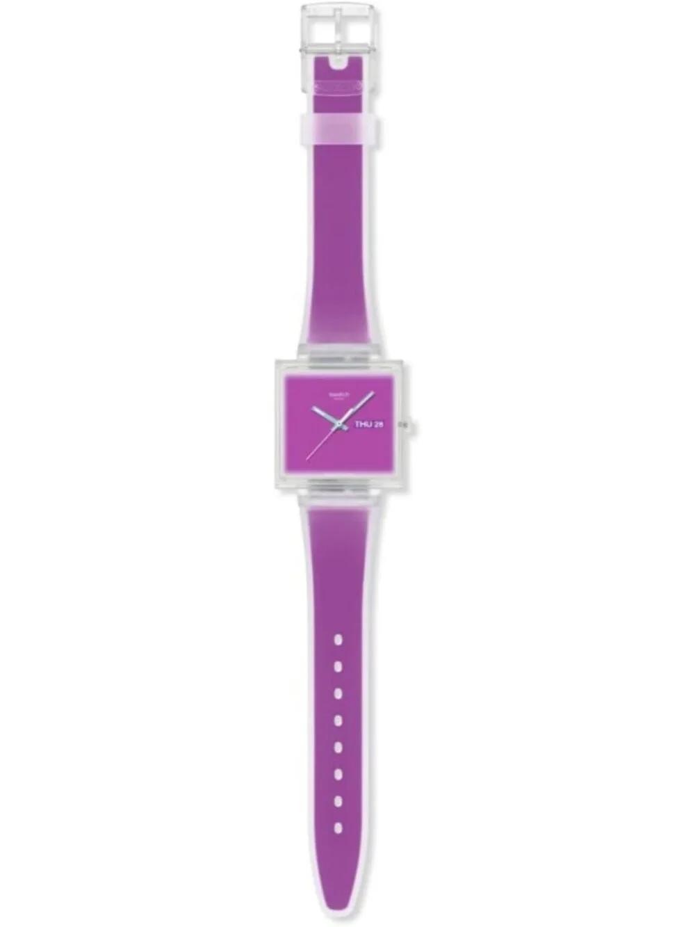 Unisex Pink Casual Watch Bio-sourced Quartz Square Analog Stylish Wrist Watch